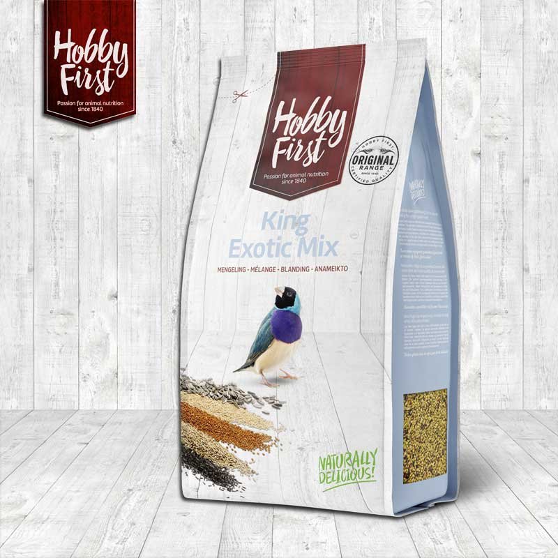 Hobby First King Exotic mix 6x1kg_Τροφή για Εξωτικά