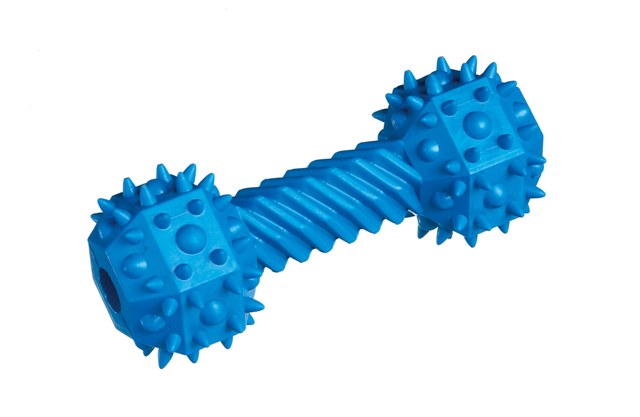 ΚΟΚΑΛΟ ΠΛΑΣΤΙΚΟ Rubber dumbbells*16cm*3pc (3)