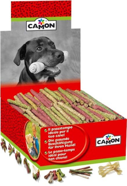 ΠΟΥΡΑΚΙ ΤΡΑΓΑΝΟ 12cm ColouR. chewing rolls*600pc/box