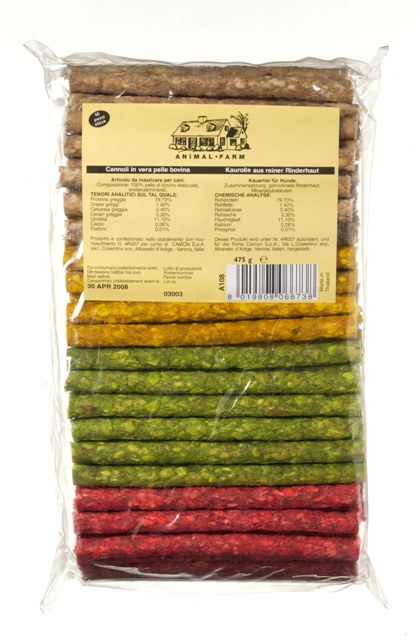 ΠΟΥΡΑΚΙ ΤΡΑΓΑΝΟ Coloured chewing rolls*100pc (1)