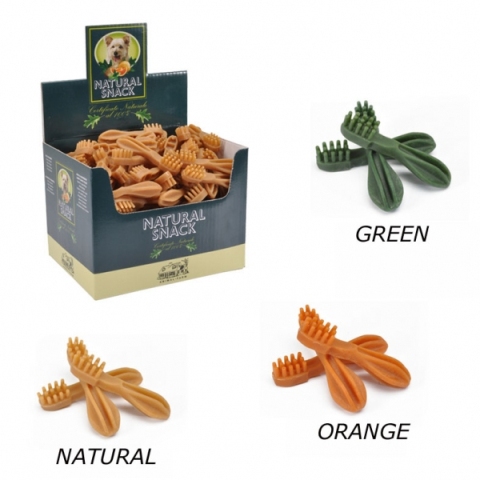 ΛΙΧΟΥΔΙΑ CamonToothBrush 7cm-GIALLO-orange-BX 240p/box