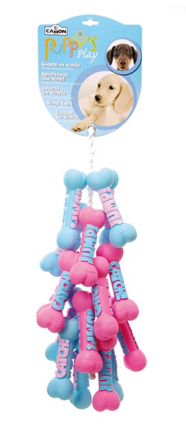 ΠΑΙΧΝΙΔΙ Vinyl puppy bone cm15-16pc (16)
