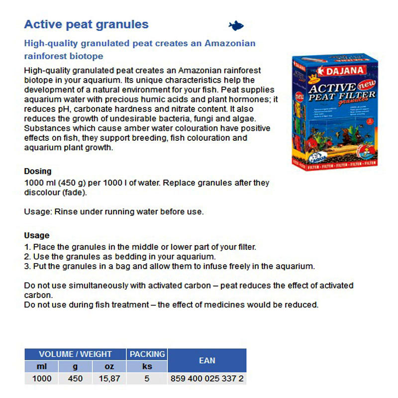 ACTIVE PEAT FILTER 1000ml ΤΥΡΦΗ