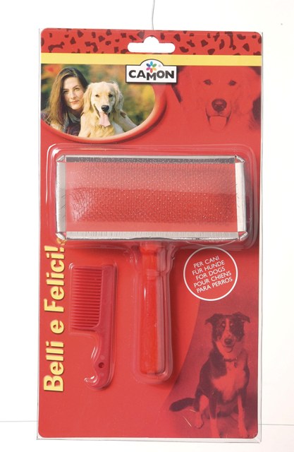 ΒΟΥΡΤΣΑ SLICKER ΜΟΝΗ LARGE Chr.plat.brush (12)