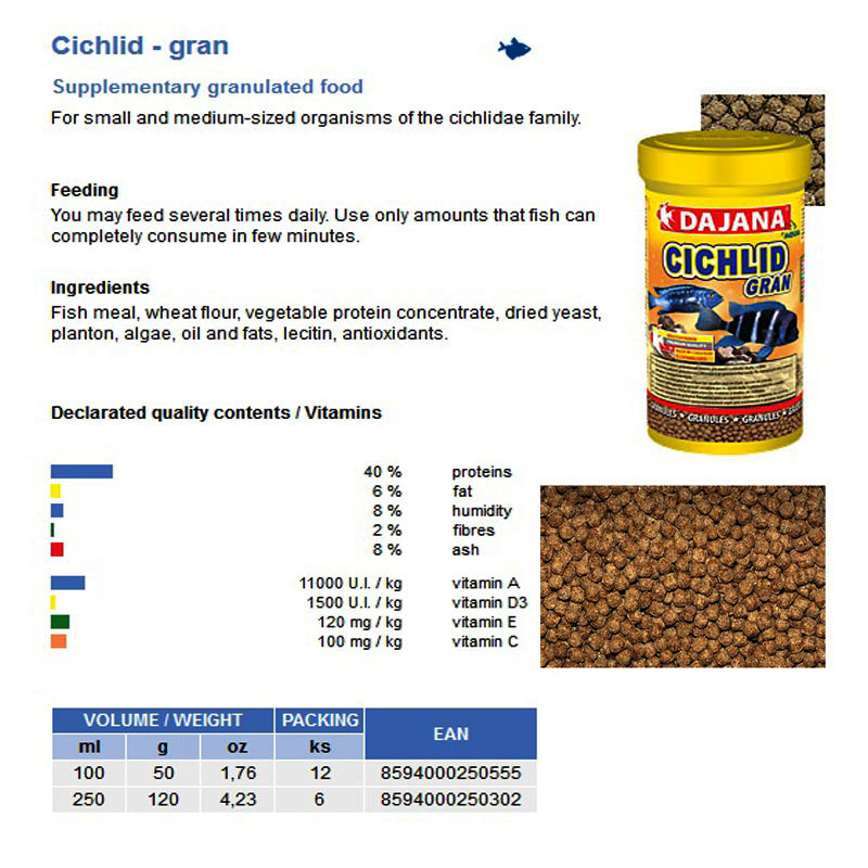 CICHLID GRAN 1000ml/450gr