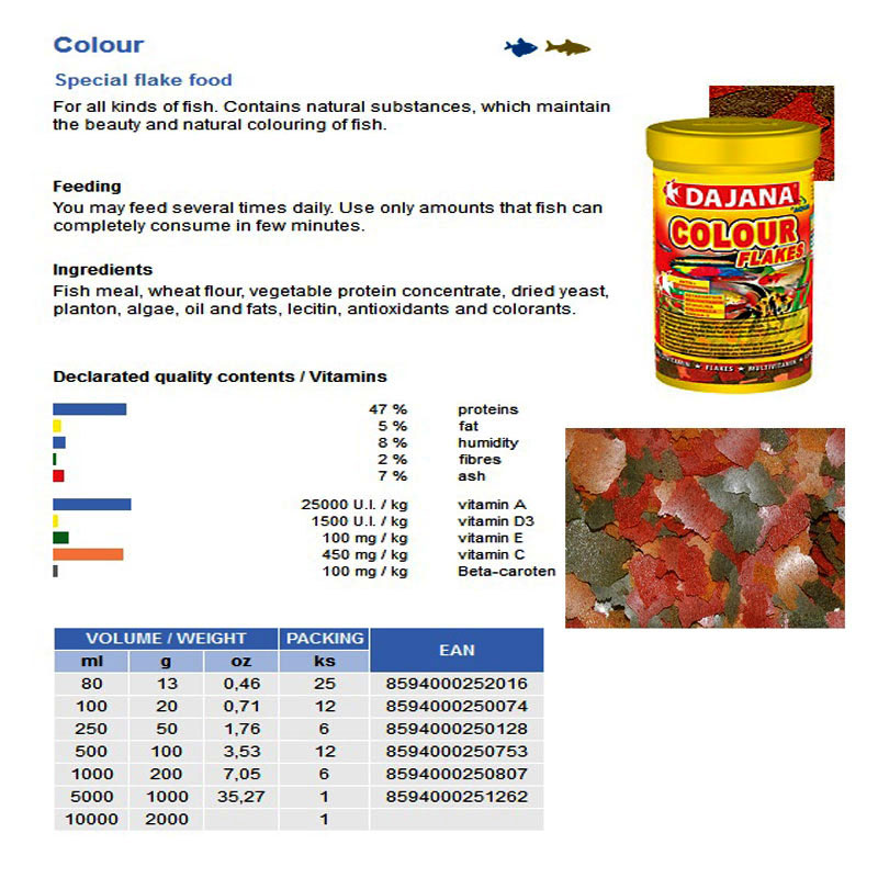 COLOUR FLAKES 1000ml/200gr