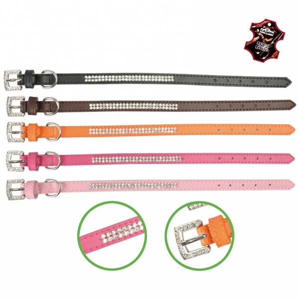 ΠΕΡΙΛΑΙΜΙΟ ΜΕ ΣΤΡΑΣ Leath.coll.w.rh.12x380-PINK (3)