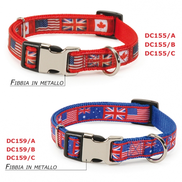 ΠΕΡΙΛΑΙΜΙΟ Adjustable collar Blue Flag 15mm (1)