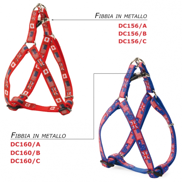 ΣΑΜΑΡΑΚΙ Adjustable haness Blue Flag 25mmx640mm/940mm (1)