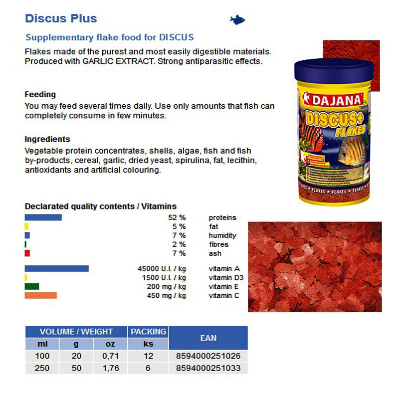 DISCUS PLUS FLAKES 100ML/20GR
