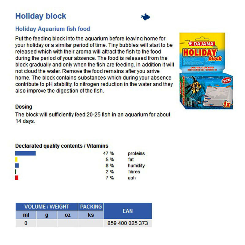 HOLIDAY BLOCK 30GR