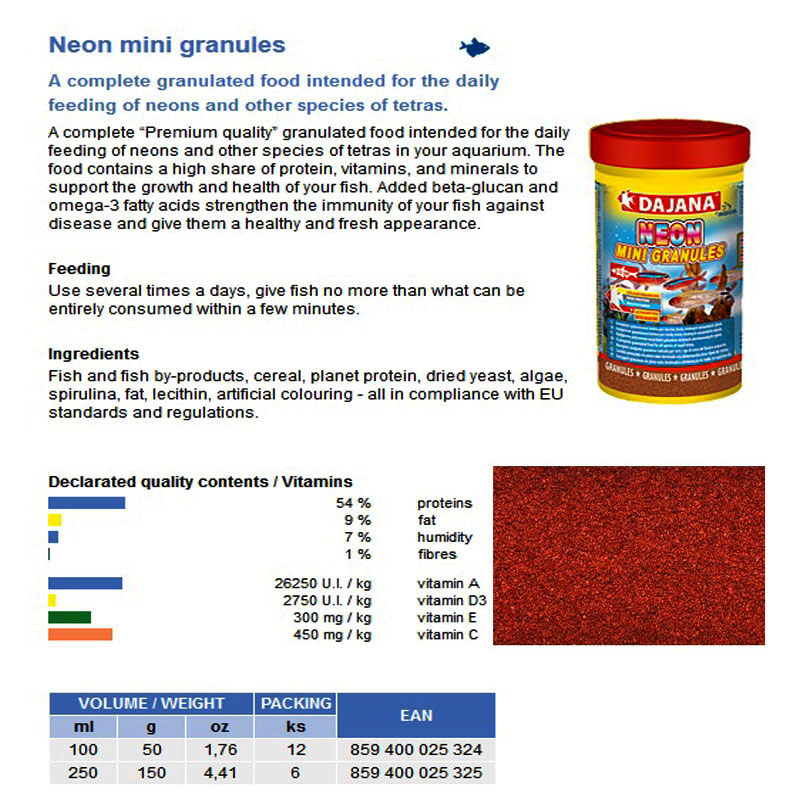NEON MINI GRANULES 100ml/50gr