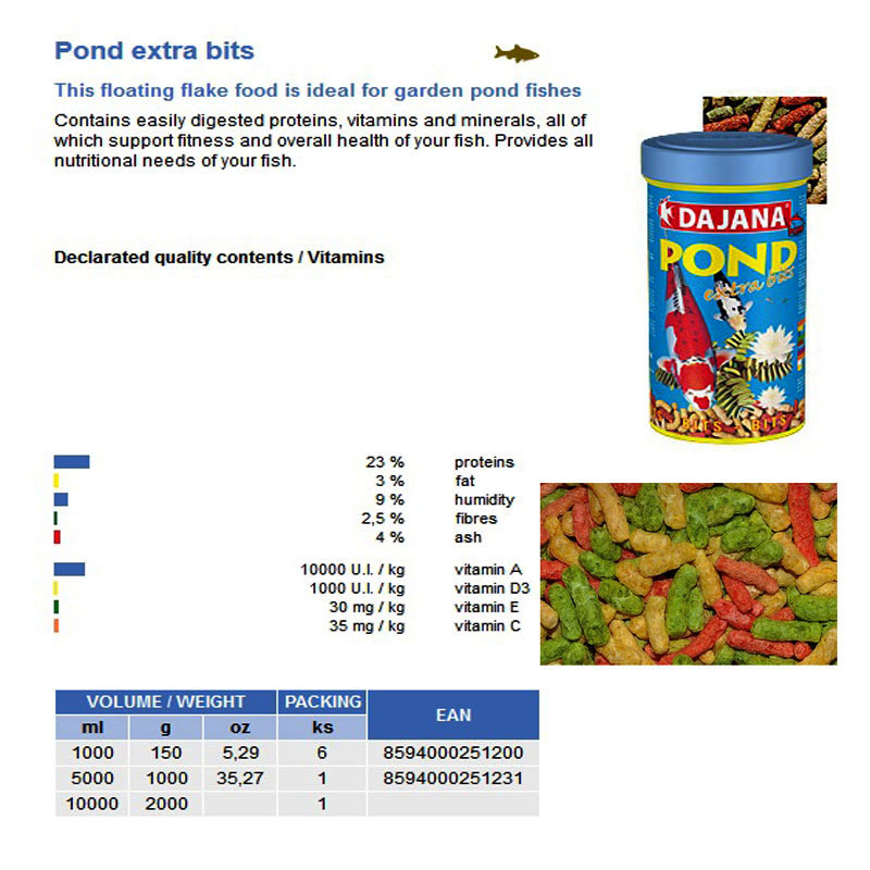 POND EXTRA BITS 10.000ml/1000gr