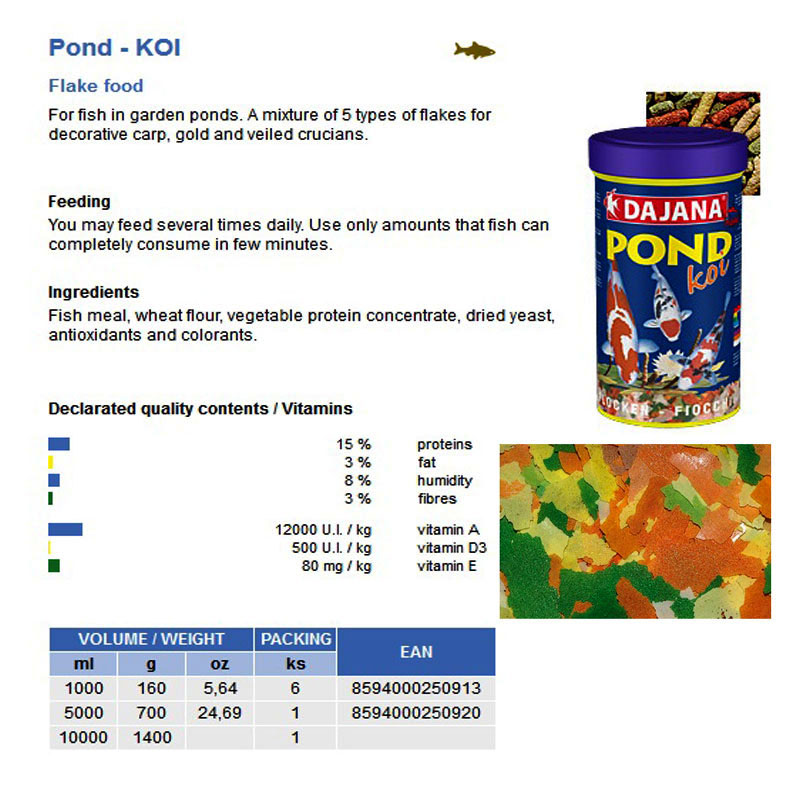 POND KOI 10.000ml/1500GR