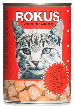 ROKUS ΚΟΝΣΕΡΒΑ ΓΑΤΑΣ 410gr ΜΟΣΧΑΡΙ