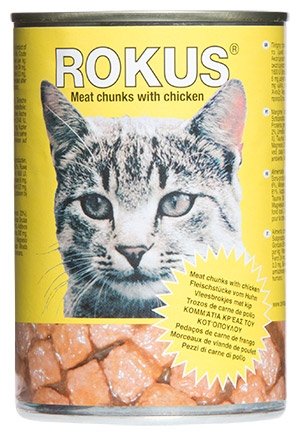 ROKUS ΚΟΝΣΕΡΒΑ ΓΑΤΑΣ 410gr ΚΟΤΟΠΟΥΛΟ