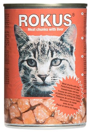 ROKUS ΚΟΝΣΕΡΒΑ ΓΑΤΑΣ 410gr ΣΥΚΩΤΙ