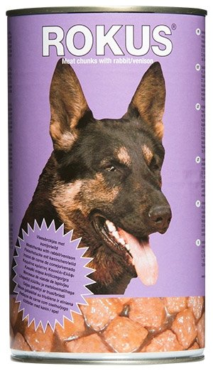 ROKUS ΚΟΝΣΕΡΒΑ ΣΚΥΛΟΥ 1250gr ΚΟΥΝΕΛΙ & ΕΛΑΦΙ