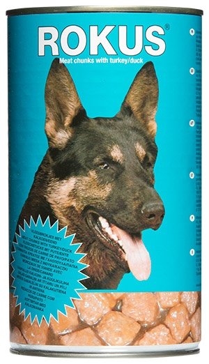 ROKUS ΚΟΝΣΕΡΒΑ ΣΚΥΛΟΥ 1250gr ΓΑΛΟΠΟΥΛΑ & ΠΑΠΙΑ