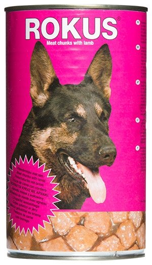 ROKUS ΚΟΝΣΕΡΒΑ ΣΚΥΛΟΥ 1250gr ΑΡΝΙ