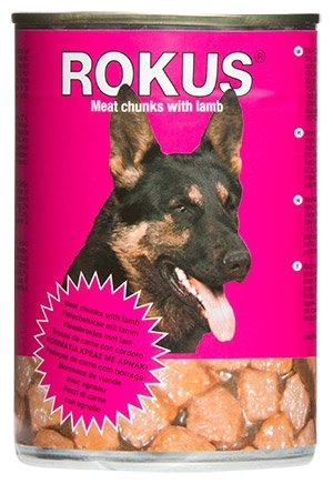 ROKUS ΚΟΝΣΕΡΒΑ ΣΚΥΛΟΥ 410gr ΑΡΝΙ
