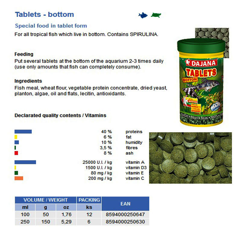 TABLETS BOTTOM 100ml/50GR
