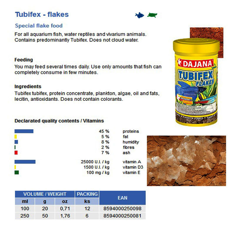 TUBIFEX FLAKES 100ΜL/20GR