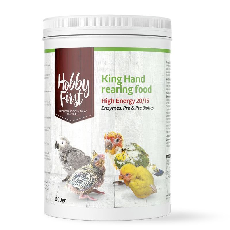 ΚΡΕΜΑ 500gr HAND REARING HIGH ENERGY 20/15 500gr KING ΙΔΑΝΙΚΗ ΓΙΑ ΠΑΠΑΓΑΛΟΕΙΔΗ