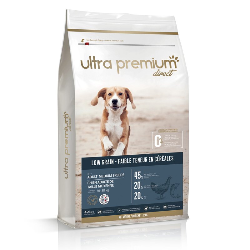 UltraPremiumDirect Low Grain Adult Medium Breeds (10 με 30 kg) 12kg