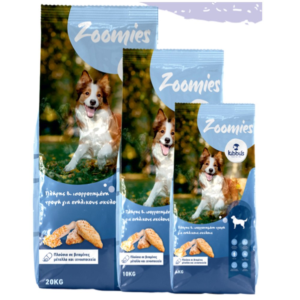 ΣΚΥΛΟΤΡΟΦΗ ZOOMIES DOG ADULT MIX ALL BREEDS 20KG ΠΟΛΥΧΡΩΜΟ